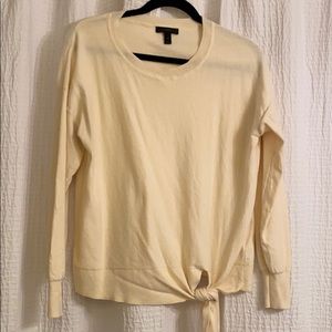Side tie sweatshirt